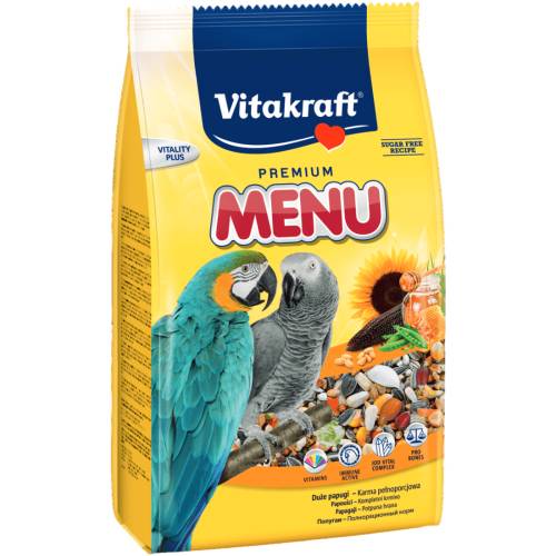 Hrana pentru papagali vitakraft premium menu 1kg