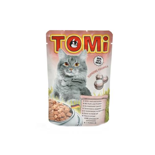 Hrana pisici tomi vitel & curcan