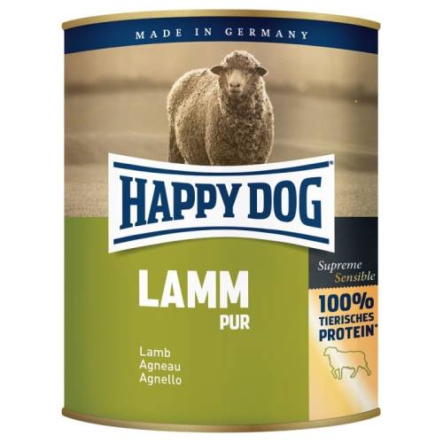 Hrana umeda pentru caini happy dog cu miel 800 g