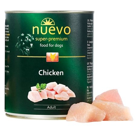 Hrana umeda pentru caini nuevo pasare 800 g