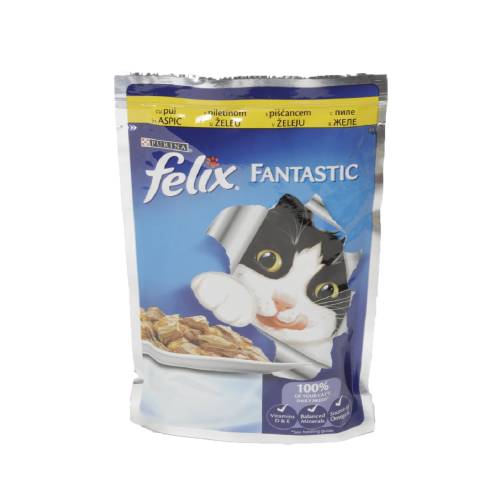 Hrana umeda pentru pisici felix fantastic pui 100g