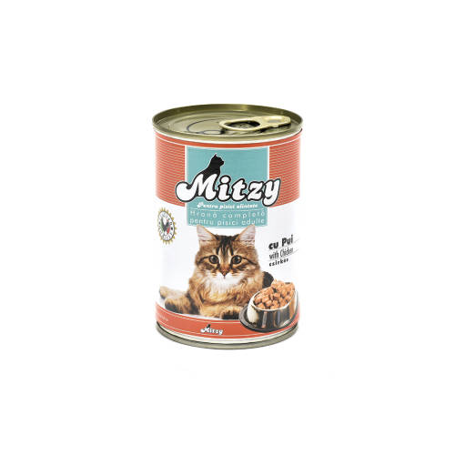 Hrana umeda pentru pisici mitzy pui 415gr
