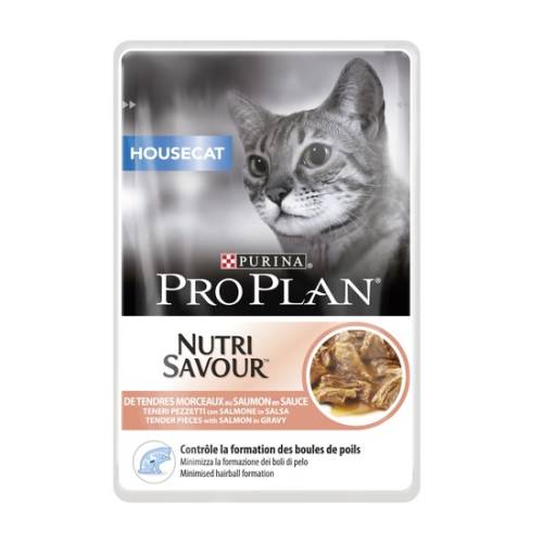 Hrana umeda pentru pisici pro plan housecat cu somon 85 g