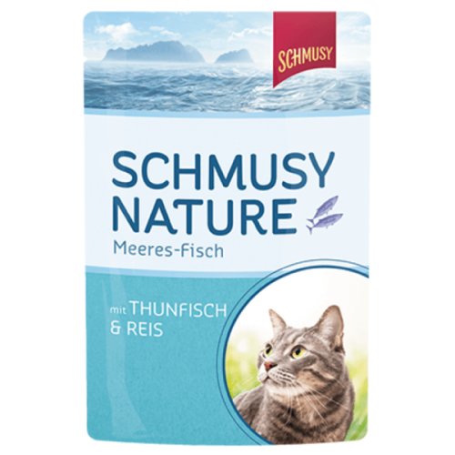 Hrana umeda pentru pisici schmusy nature ton/orez 100g