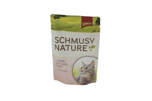 Hrana umeda pentru pisici schmusy nature vita/pui/orez 100gr