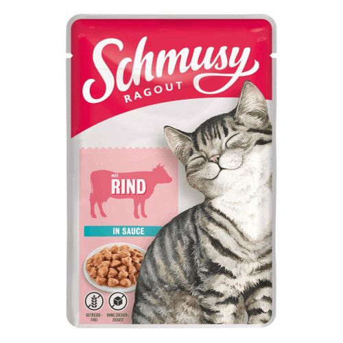 Hrana umeda pentru pisici schmusy vita in sos 100g