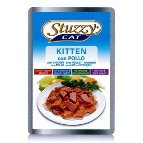 Hrana umeda pentru pisici stuzzy junior cu pui 100 g