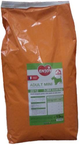 Hrana uscata pentru caini enjoy adult mini pro 15 kg