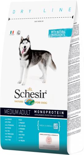 Hrana uscata pentru caini schesir medium adult monoprotein cu peste 3 kg