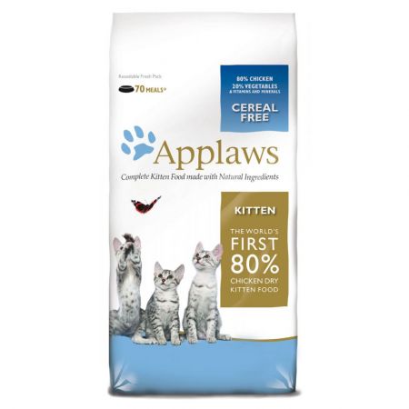 ​hrana uscata pentru pisici applaws junior cu pui 2 kg