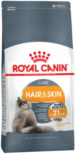Hrana uscata pentru pisici royal canin hair and skin 10 kg