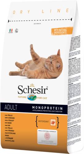 Hrana uscata pentru pisici schesir adult cu pui 10 kg