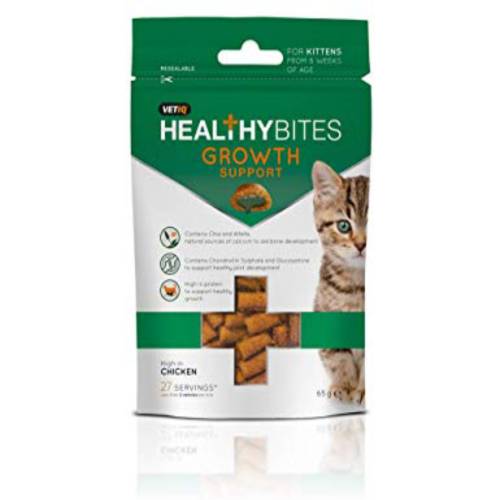 Recompensa pentru pisici vetiq snack kitten growth support 65gr