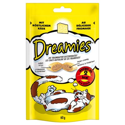 Recompense pentru pisici dreamies snack cu branza 60 g
