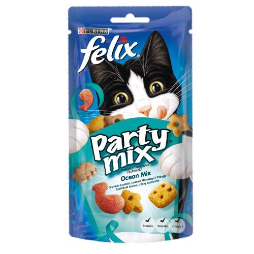 Recompense pentru pisici felix party mix seaside mix 60gr