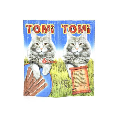 Recompense pentru pisici tomi cu somon 6 bucati