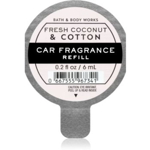 Bath & body works fresh coconut & cotton parfum pentru masina refil