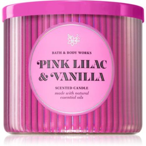 Bath & body works pink lilac & vanilla lumânare parfumată