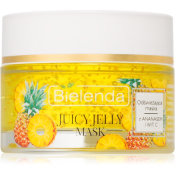 Bielenda juicy jelly pineapple & vitamine c masca revigorantă pentru ten obosit