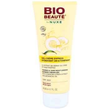 Bio beauté by nuxe body gel crema pentru tonifiere si hidratare cu extract de lamaie si ulei vegetal corsican
