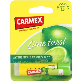 Carmex lime twist balsam pentru buze cu efect hidratant spf 15