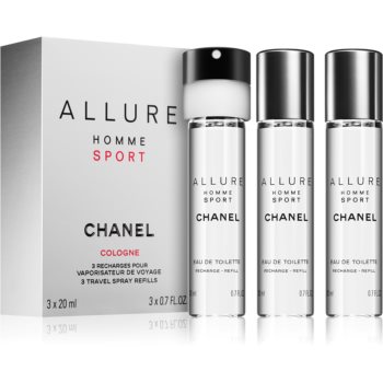Chanel allure homme sport cologne eau de cologne 3 reincarcari pentru bărbați