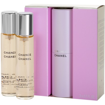 Chanel chance eau de toilette (1x reincarcabil + 2x rezerva) pentru femei