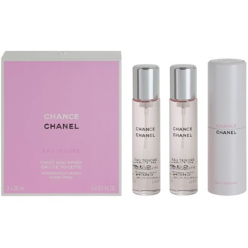Chanel chance eau tendre eau de toilette (1x reincarcabil + 2x rezerva) pentru femei