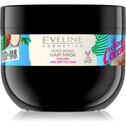 Eveline cosmetics food for hair sweet coconut masca hidratanta par pentru par uscat si fragil