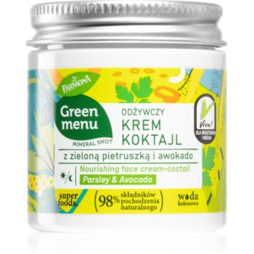 Farmona green menu parsley & avocado crema de fata hrănitoare pentru zi și noapte