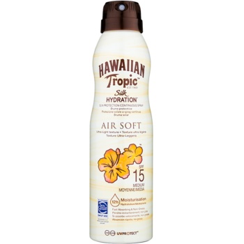 Hawaiian tropic silk hydration air soft spray pentru bronzat spf 15