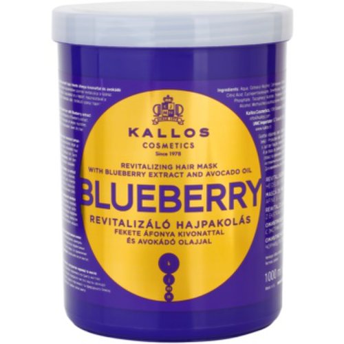 Kallos blueberry masca revitalizanta pentru par uscat, deteriorat si tratat chimic