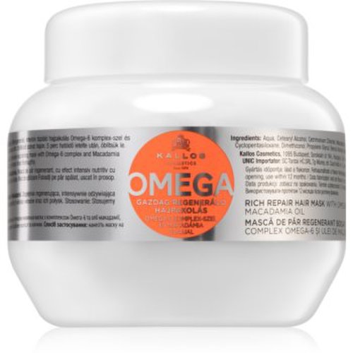 Kallos omega masca de par hranitoare cu ulei de macadamia si complex omega 6
