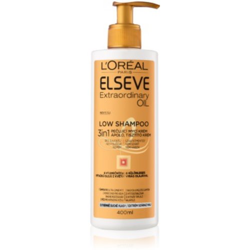 L’oréal paris elseve extraordinary oil low shampoo cremă de spălat, pentru îngrijirea părului foarte uscat