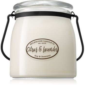 Milkhouse candle co. creamery citrus & lavender lumânare parfumată butter jar