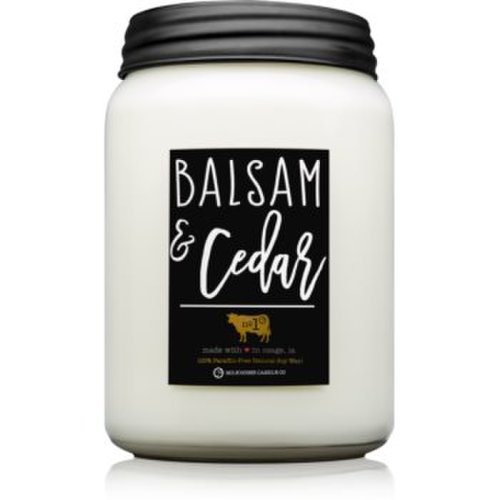 Milkhouse candle co. farmhouse balsam & cedar lumânare parfumată mason jar