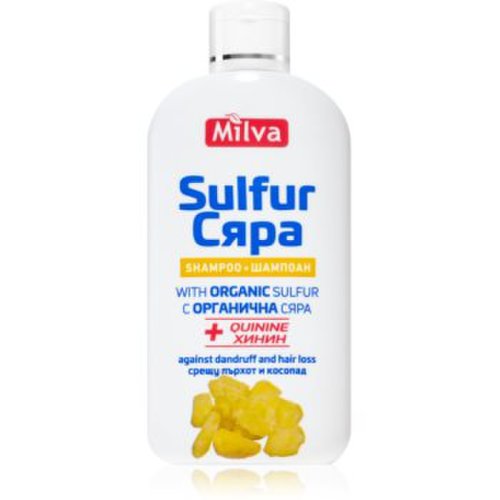 Milva quinine & sulfur sampon anti-matreata si caderea parului cu sulf