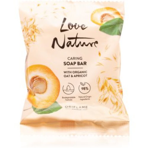 Oriflame love nature organic oat & apricot săpun solid