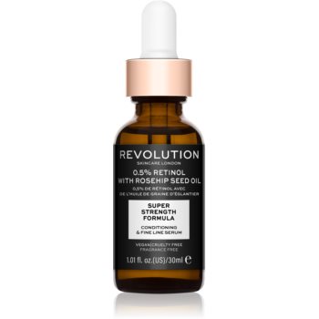 Revolution skincare 0.5% retinol super serum with rosehip seed oil ser hidratant si impotriva ridurilor