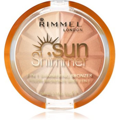 Rimmel sun shimmer 3 in 1 shimmering bonzer pudra bronzanta stralucitoare