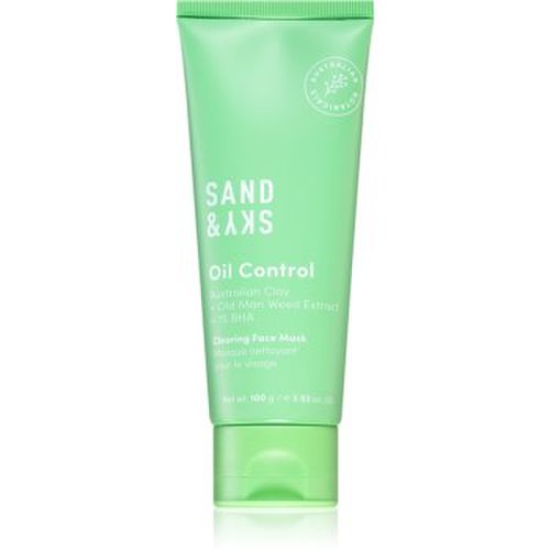 Sand & sky oil control clearing face mask mască de normalizare și curățare profundă pentru ten gras si problematic