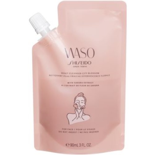 Shiseido waso reset cleanser city blossom gel de curatare facial cu efect exfoliant