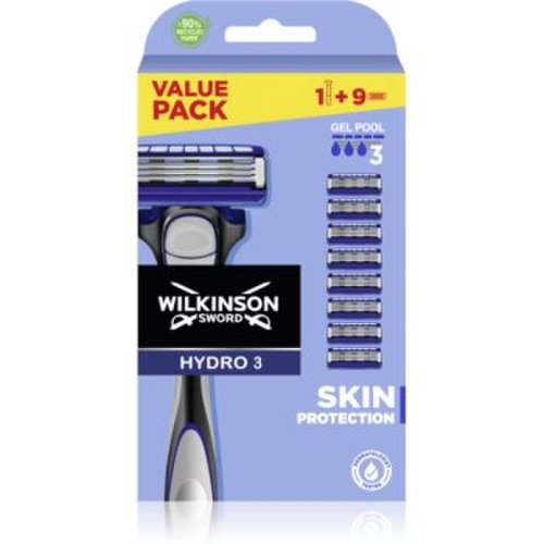 Wilkinson sword hydro3 skin protection aparat de ras + rezervă