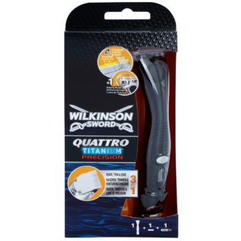 Wilkinson sword quattro titanium precision aparat de tuns si ras pe parul umed