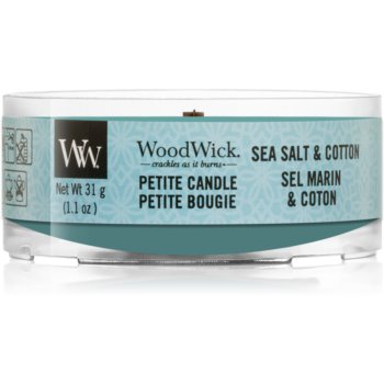 Woodwick sea salt & cotton lumânare votiv cu fitil din lemn