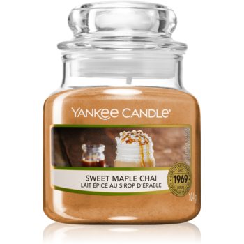 Yankee candle sweet maple chai lumânare parfumată clasic mini