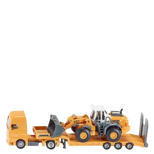 Low loader with four wheel loader