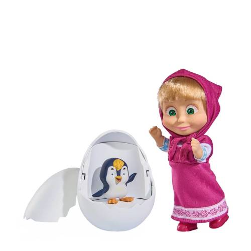 Masha doll with penguin