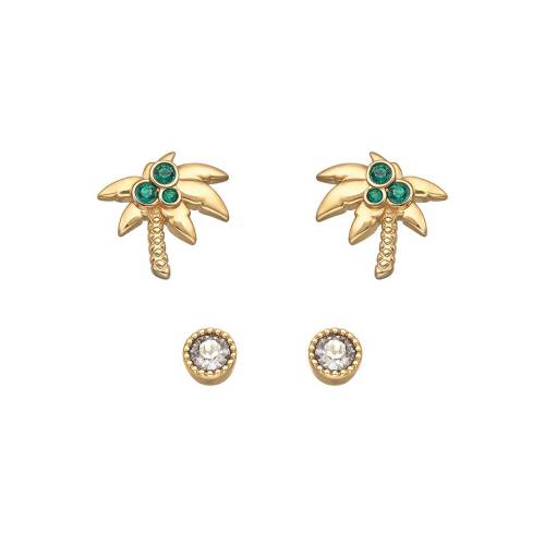 Palm pierced earrings