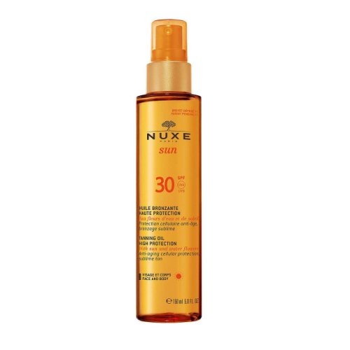 Sun tanning oil face and body high protection spf 30 150 ml